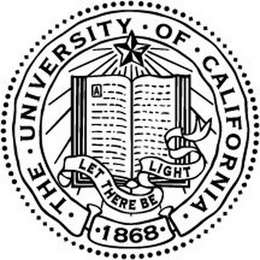 THE UNIVERSITY OF CALIFORNIA 1868 LET THERE BE LIGHT logo