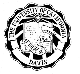 THE UNIVERSITY OF CALIFORNIA DAVIS LET THERE BE LIGHT logo
