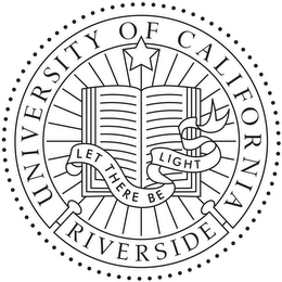THE UNIVERSITY OF CALIFORNIA RIVERSIDE LET THERE BE LIGHT logo