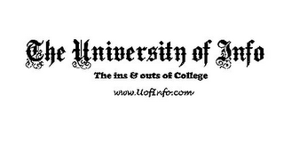 THE UNIVERSITY OF INFO THE INS AND OUTS OF COLLEGE WWW.UOFINFO.COM logo