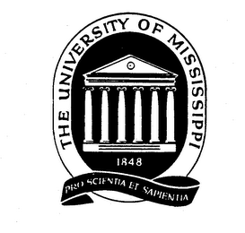THE UNIVERSITY OF MISSISSIPPI 1848 PRO SCIENTIA ET SAPIENTIA logo