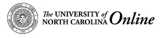 THE UNIVERSITY OF NORTH CAROLINA ONLINE SIGILLVM VNIVERSITAT CAROL SEPTENT 1789 logo
