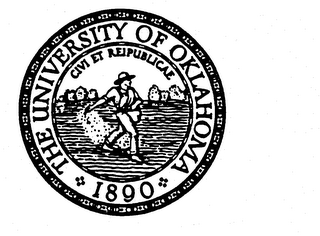 THE UNIVERSITY OF OKLAHOMA 1890 CIVI ET REIPUBLICAE logo