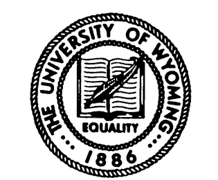 THE UNIVERSITY OF WYOMING EQUALITY 1886 logo