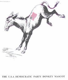 THE U.S.A DEMOCRATIC PARTY DONKEY MASCOT THI NAST logo