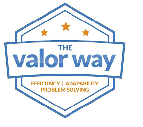 THE VALOR WAY EFFICIENCY | ADAPTABILITY PROBLEM SOLVING logo