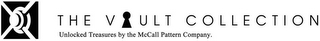 THE VAULT COLLECTION UNLOCKED TREASURES BY THE MCCALL PATTERN COMPANY. logo