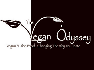 THE VEGAN ODYSSEY VEGAN FUSION FOOD. CHANGING THE WAY YOU TASTE logo