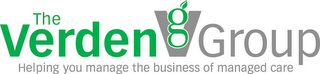 THE VERDEN VG GROUP HELPING YOU MANAGE THE BUSINESS OF MANAGED CARE logo