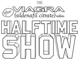 THE VIAGRA (SILDENAFIL CITRATE) TABLETS HALFTIME SHOW PFIZER logo