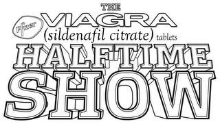THE VIAGRA (SILDENAFIL CITRATE) TABLETS HALFTIME SHOW PFIZER logo