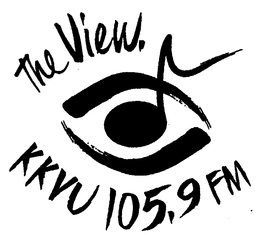 THE VIEW. KKVU 105.9 FM logo