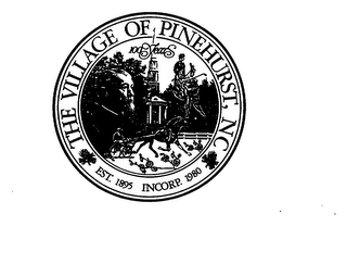 THE VILLAGE OF PINEHURST, NC EST. 1895 INCORP. 1980 logo