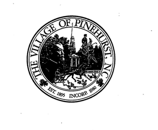 THE VILLAGE OF PINEHURST, NC EST. 1895 INCORP. 1980 logo