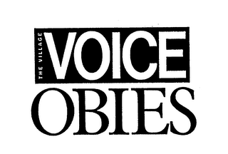 THE VILLAGE VOICE OBIES logo