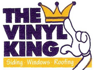 THE VINYL KING SIDING WINDOWS ROOFING logo