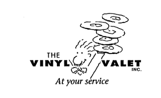THE VINYL VALET INC. AT YOUR SERVICE logo