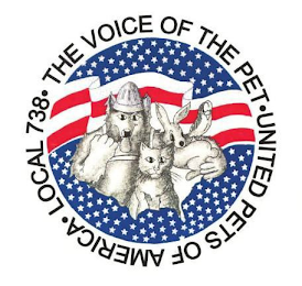 THE VOICE OF THE PET UNITED PETS OF AMERICA LOCAL 738 logo