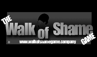 THE WALK OF SHAME GAME WWW.WALKOFSHAMEGAME.COMPANY logo