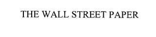 THE WALL STREET PAPER logo