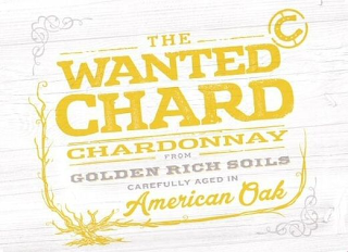 THE WANTED CHARD CHARDONNAY FROM GOLDEN RICH SOILS CAREFULLY AGED IN AMERICA OAK logo