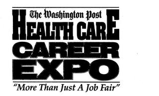 THE WASHINGTON POST HEALTH CARE CAREER EXPO "MORE THAN JUST A JOB FAIR" logo