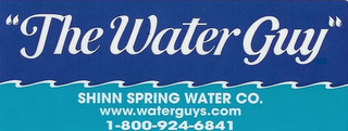 "THE WATER GUY" SHINN SPRING WATER CO. WWW.WATERGUYS.COM 1-800-924-6841 logo