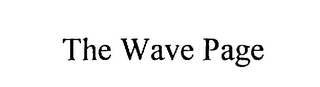 THE WAVE PAGE logo