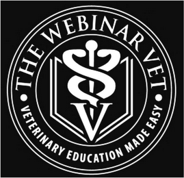 THE WEBINAR VET VETERINARY EDUCATION MADE EASY V logo