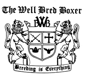 THE WELL BRED BOXER BWB BREEDING IS EVERYTHING logo