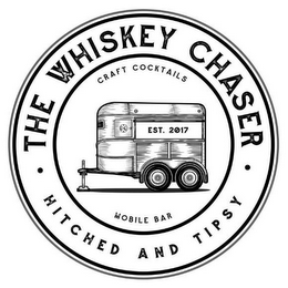 · THE WHISKEY CHASER · HITCHED AND TIPSY CRAFT COCKTAILS MOBILE BAR EST. 2017 logo