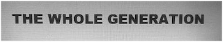 THE WHOLE GENERATION logo