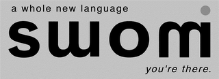 THE WHOLE NEW LANGUAGE SWOM logo
