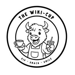 THE WIKI-CUP SIP · SNACK · SMILE logo