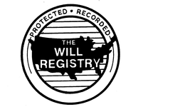 THE WILL REGISTRY PROTECTED.RECORDED logo