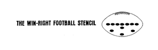 THE WIN-RIGHT FOOTBALL STENCIL logo