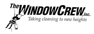 THE WINDOW CREW, INC. TAKING CLEANING TO NEW HEIGHTS logo