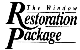 THE WINDOW RESTORATION PACKAGE logo