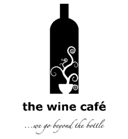 THE WINE CAFÉ ...WE GO BEYOND THE BOTTLE logo