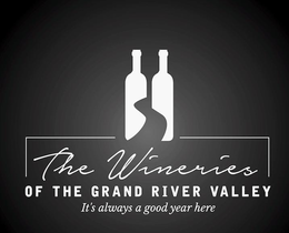 THE WINERIES OF THE GRAND RIVER VALLEY IT'S ALWAYS A GOOD YEAR HERE logo