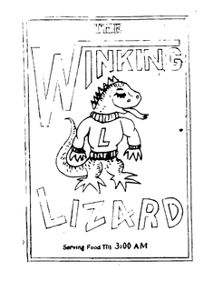 THE WINKING LIZARD L SERVING FOOD TILL 3:00 AM logo