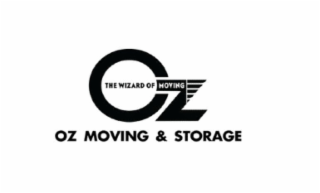 THE WIZARD OF MOVING THE WIZARD OF OZ OZ MOVING & STORAGE logo