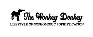 THE WONKEY DONKEY LIFESTYLE OF SOPHOMORIC SOPHISTICATION logo