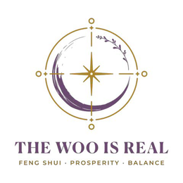 THE WOO IS REAL FENG SHUI · PROSPERITY · BALANCE logo