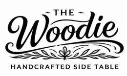 THE WOODIE HANDCRAFTED SIDE TABLE logo