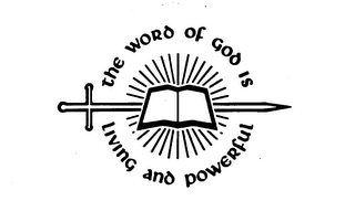 THE WORD OF GOD IS LIVING AND POWERFUL logo