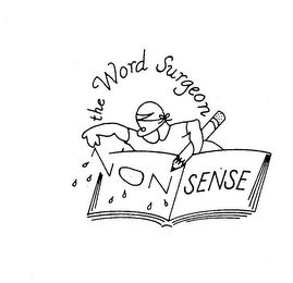 THE WORD SURGEON, NON SENSE logo
