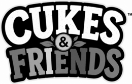 THE WORDS CUKES & FRIENDS IN A STYLIZED FONT logo