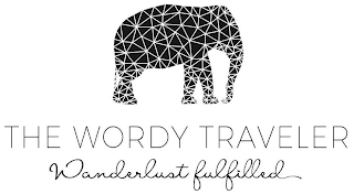 THE WORDY TRAVELER WANDERLUST FULFILLED logo