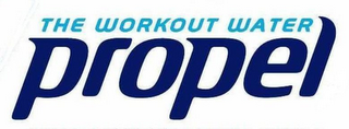 THE WORKOUT WATER PROPEL logo